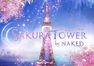 名古屋テレビ塔で桜アートを楽しめる花見空間「SAKURA TOWER」が開催