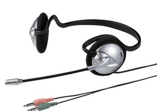 サンワ、装着時に髪型が崩れにくいネックバンド式のヘッドセット「MM-HS307N」を発売