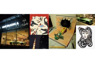 平面が立体に見える錯覚3Dアートなどを展示する「3D＆OP」展が東京で開催