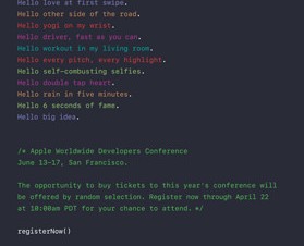 Apple、世界開発者会議「WWDC 2016」を6月13日～17日に開催
