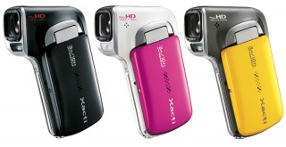 三洋電機、水中でも使えるフルハイビジョンムービーカメラ「DMX-CA100」