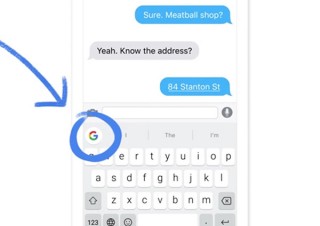 キーボード上にGoogle検索を備えたiPhoneキーボードアプリ「Gboard」