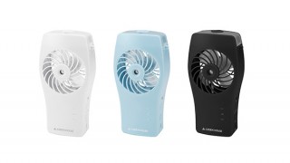 グリーンハウス、USB給電にも対応するポータブルタイプの冷風扇「GH-FANMSA」を発売