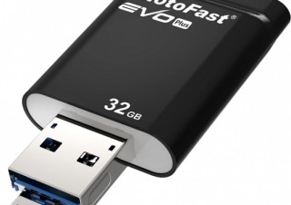 ソフトバンク、iOSとAndroidでデータ転送可能なUSBメモリを発売