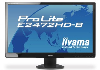 マウス、ホワイトLEDバックライト搭載の24型ワイド液晶「ProLite E2472HD‐B」を発売