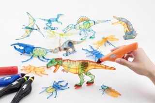 メガハウス、恐竜や昆虫を造形できる「3Dドリームアーツペン」の新商品を発売