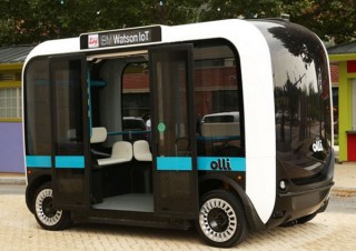 3Dプリンタで作られたミニバス、IBMの人工知能を搭載してワシントンを走る