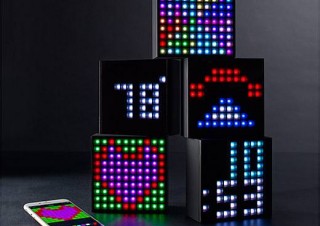 スマホを使ってLEDのアニメを作成可能、Bluetoothスピーカー「AuraBox」が発売