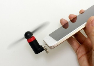 上海問屋がmicroUSB接続も可能なUSBモバイルファンを発売、スマホにも取り付け可能