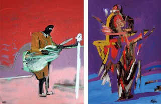 カフェスペースで小澤雅志氏の作品が紹介される「IDÉE Life in Art #32 "MUSICAL MOOD"」