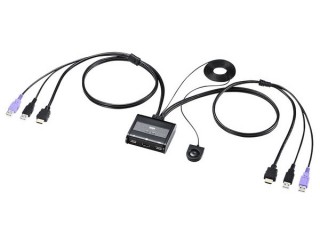 サンワ、2台のパソコンでHDMIディスプレイや入力機器を共有できる切替器を発売