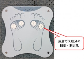 ドコモ、足裏から放出される皮膚ガスを計測できる健康管理装置を発表