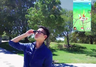 スカウターを付けて歩きスマホなしで「ポケモンGO」！ 小型HMD「Vufine」発表