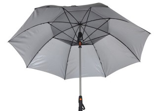 サンコー、傘に扇風機を付けた「ファンブレラ2」を発売
