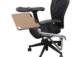 上海問屋、オフィスチェアに装着できるノートPCテーブルを発売
