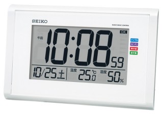 セイコー、室内の温度と湿度を分析して快適なコンディションをナビゲートする掛置兼用時計を発売