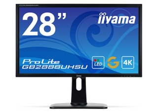 iiyama、4K Ultra HD解像度に対応する28型ワイド液晶ディスプレイ「ProLite GB2888UHSU」を発売