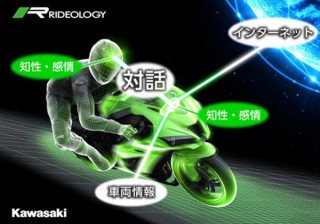 KAWASAKI、ライダーとAIが会話してバイクを独自進化させる次世代モデル発表