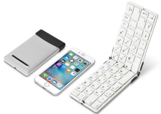 JTT、iPhoneやiPad向けの折りたたみ式ワイヤレスキーボード「Bookey Pocket」を発売