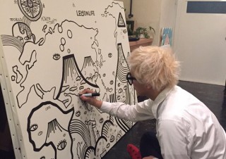 アートディレクター千原徹也氏のライブペイントなどを行う「CRAFTED FOR LEXUS×CREATORS」