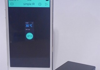 外出先から家のエアコンを操作できる小型のWi-Fi内蔵学習リモコン「Simple IR」が発売