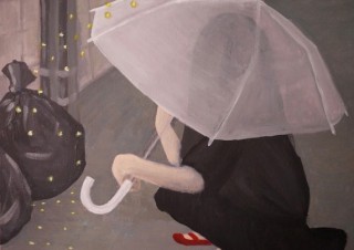 滝口かりん氏の新作ペインティングが紹介される個展「R1m - 半径1mの世界 - 」が開催