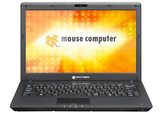 マウス、セキュリティ性能を配慮した14型光沢液晶搭載ノートPC