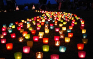 生駒高原コスモスまつりでキャンドルアートやレーザーショーなどを楽しめる「ナイトコスモス」が開催