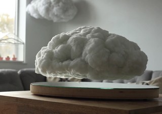 部屋の中に竜の巣が浮かぶ！ 空中に浮かぶスピーカー「Making Weather」