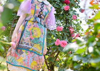 グリム童話の“ラプンツェル”をテーマにした真珠子氏の個展「みつあみさなぎ」