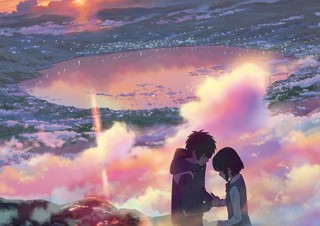 『君の名は。』新海誠監督らによる幻想的な新ビジュアル公開！　主人公とヒロインの出会いのシーン