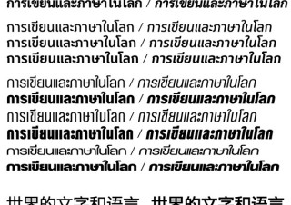モリサワ、Webフォント「TypeSquare」にタイ文字60書体と中国語簡体字4書体を追加