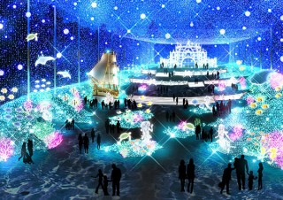 歩きながら光の演出を楽しめるネスタリゾート神戸の「NESTA ILLUMINA〜光のさんぽみち〜」