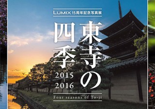 LUMIXの15周年を記念して全作品を4K/HDR対応テレビに表示する写真展「東寺の四季2015-2016」