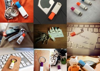 キーホルダーに巻き付けて手軽に持ち運べる長さ4cmの充電ケーブル「inCharge」