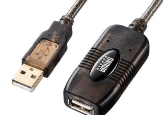 サンワサプライ、規格を超えて20mまで延長できるUSBリピーターケーブルを発売