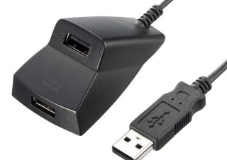 サンワサプライ、上下2段で構成された独特な形状でケーブルも長いUSBハブを発売