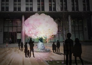 プロジェクションマッピング演出などで冬なのに花見を楽しめる「堺桜彩イルミネーション2016」