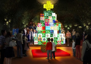 ゲーム「マインクラフト」でデザインされたクリスマスツリーが渋谷MODIでリアル展示