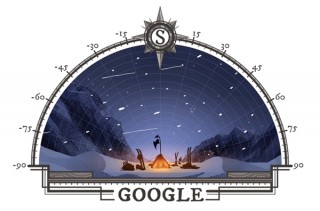 今日のGoogleロゴは人類初の南極到達105周年