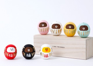 ブラウン・サリー・コニーが小さなだるまに！老舗の店とLINEキャラがコラボ