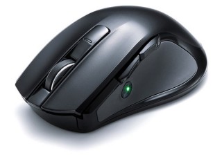 サンワサプライ、本体側面に用意されたセンサーで心拍数を計測できるマウスを発売