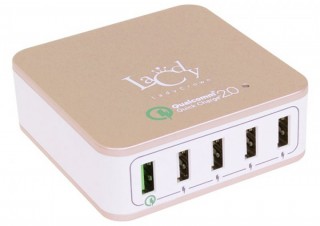 上海問屋、QC2.0対応ポートを含む5ポートを搭載した計8A出力が可能なUSB充電器を発売