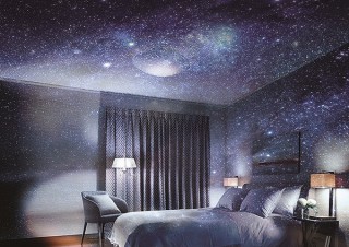 大塚家具、睡眠不足解消のための100万の星が瞬く「プラネタリウムのある寝室」を開催