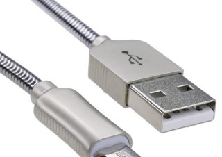 上海問屋、蛇腹デザインでアルミ素材のmicroUSBケーブルを発売