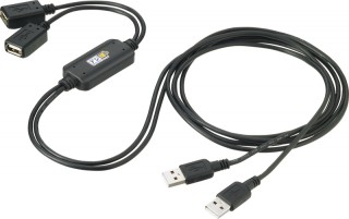 PC2台とキーボード・マウス1組をシームレス操作できるKMスイッチ