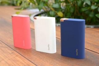 3E、容量8000mAhの触り心地が良い流線型モバイルバッテリー「Souffle」を発売