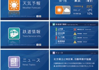 電通、デジタルサイネージを見やすくするデザインフォントとカラー「みんなのサイネージ」を開発