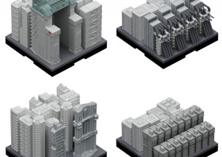 エヴァの第3新東京市の精巧な兵装ビルフィギュア「ジオクレイパー TOKYOIIIシーナリー」発売決定