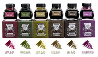 プラチナ万年筆、色の経年変化を楽しめる6色の万年筆用インク「CLASSIC INK」を発売